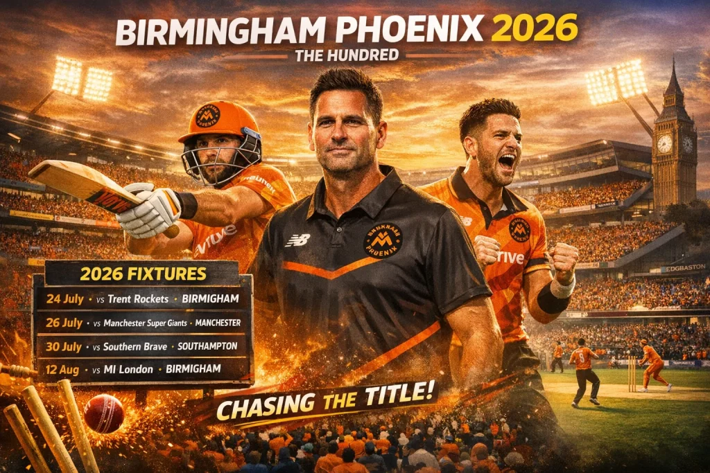 Birmingham Phoenix Fixtures 2026