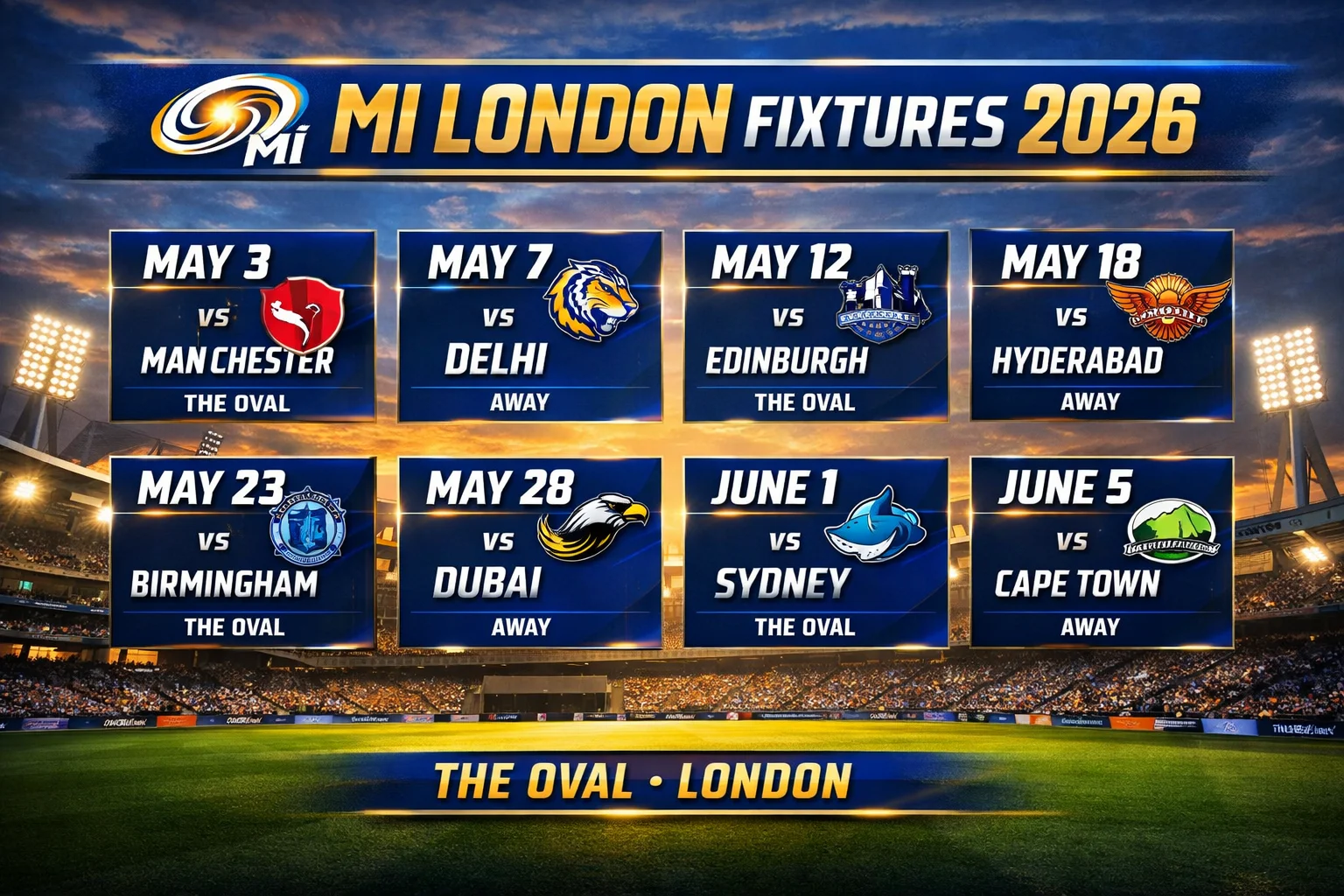 mi london fixtures