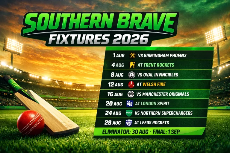 Southern Brave Fixtures
